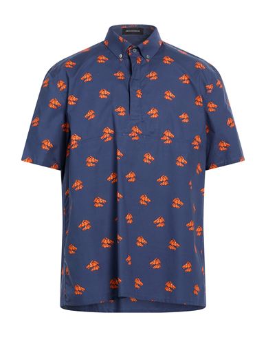 Man Shirt Navy Size 34 Cotton