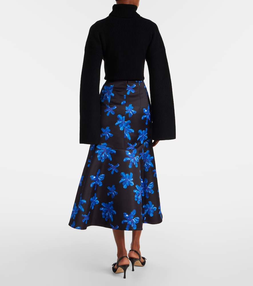 Tamilla floral midi skirt