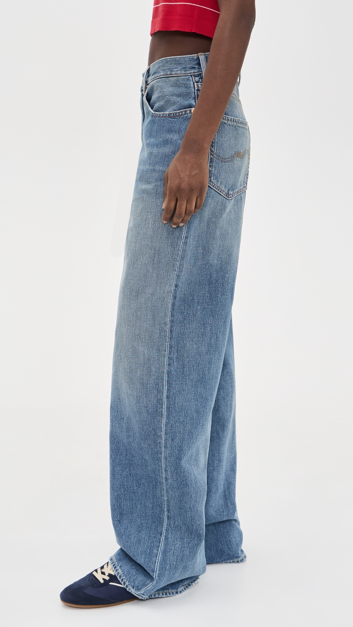 Teri Wide Leg Jeans Rehan Blue