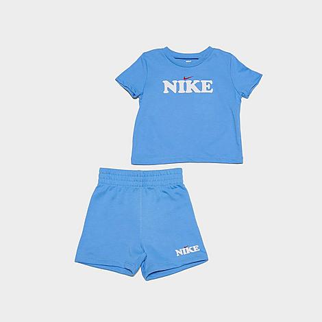Infant T-Shirt and Shorts Set in University Blue