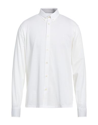 Man Shirt White Size L Cotton