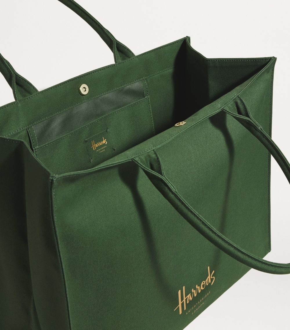 Large Cotton Logo Tote Bag