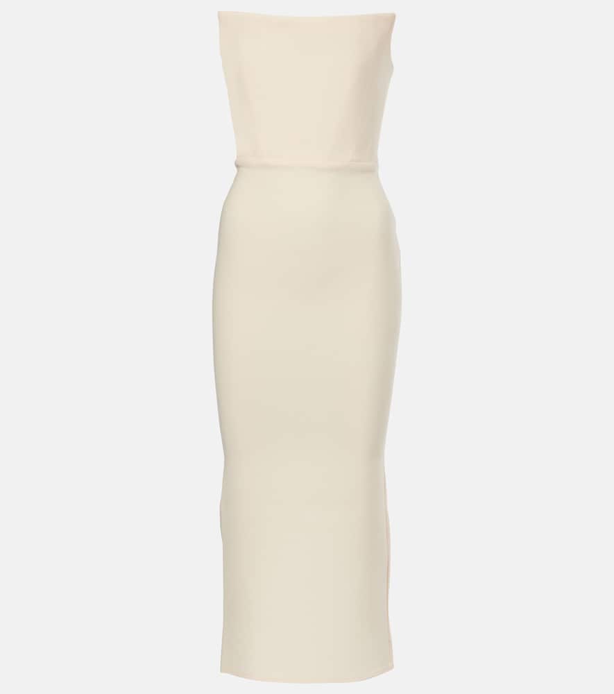 Crêpe midi dress