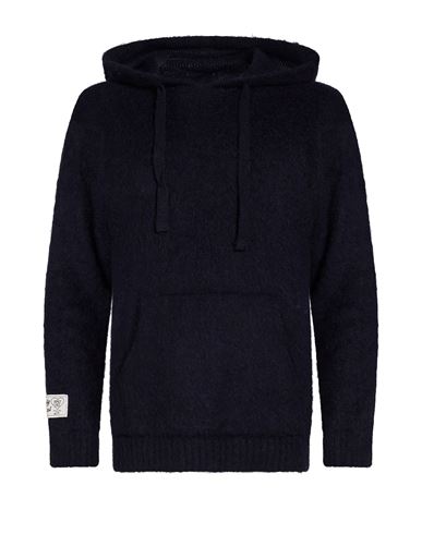 Family First Milano Man Sweater Navy Size S Mohair wool, Polyamide, Acrylic
