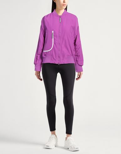 Adidas By Stella Mccartney Asmc Sw Bomber Woman Jacket Magenta Size L Recycled polyester, Elastane
