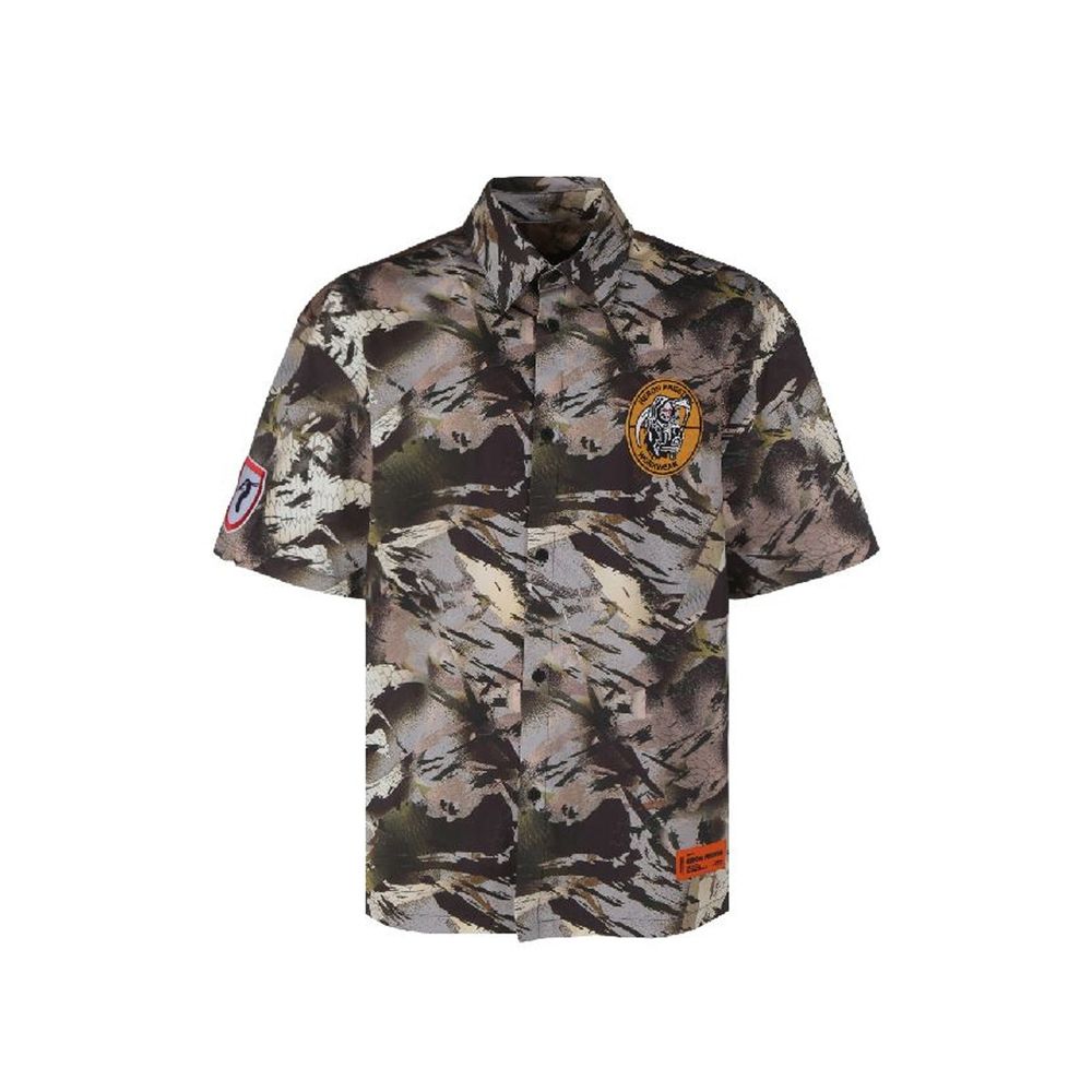 Camouflage Cotton Shirt — Brown