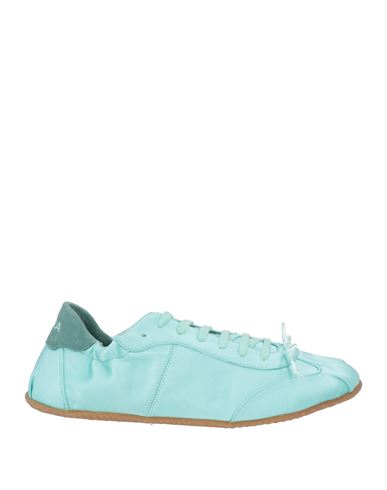 Woman Sneakers Turquoise Size 7 Textile fibers, Leather
