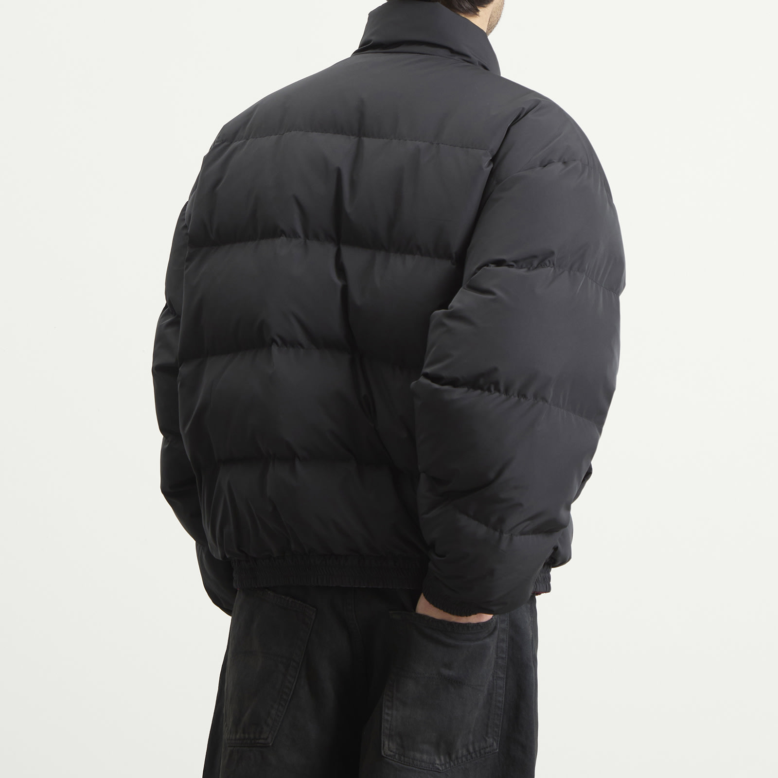 Men's Reversible Nylon Padded Jacket Smoky Purple