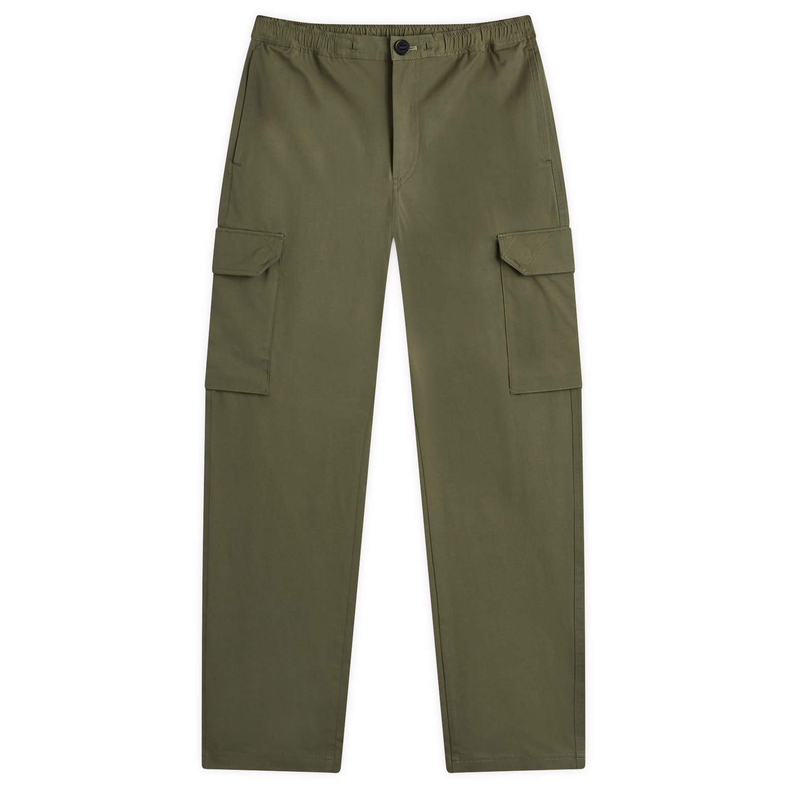 Men's Elastic Waist Cargo Pants in Green