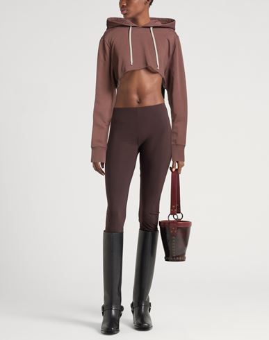 Woman Sweatshirt Brown Size L Cotton