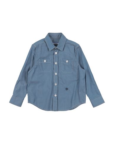Jacob Cohёn Kid Boy Denim shirt Slate blue Size 12+ Cotton