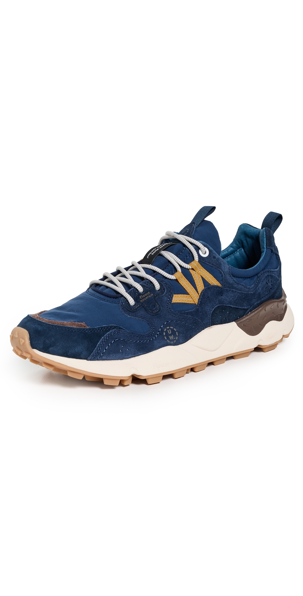 Flower Mountain Universal Works x Flower Mountain Yamano 3 Sneakers Navy Brown