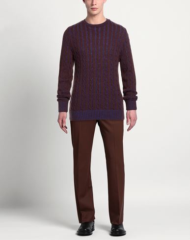 Man Sweater Chocolate brown Size XL Acrylic
