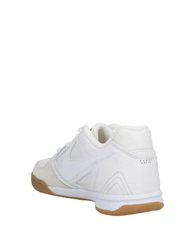 Man Sneakers White Size 6 Leather, Textile fibers