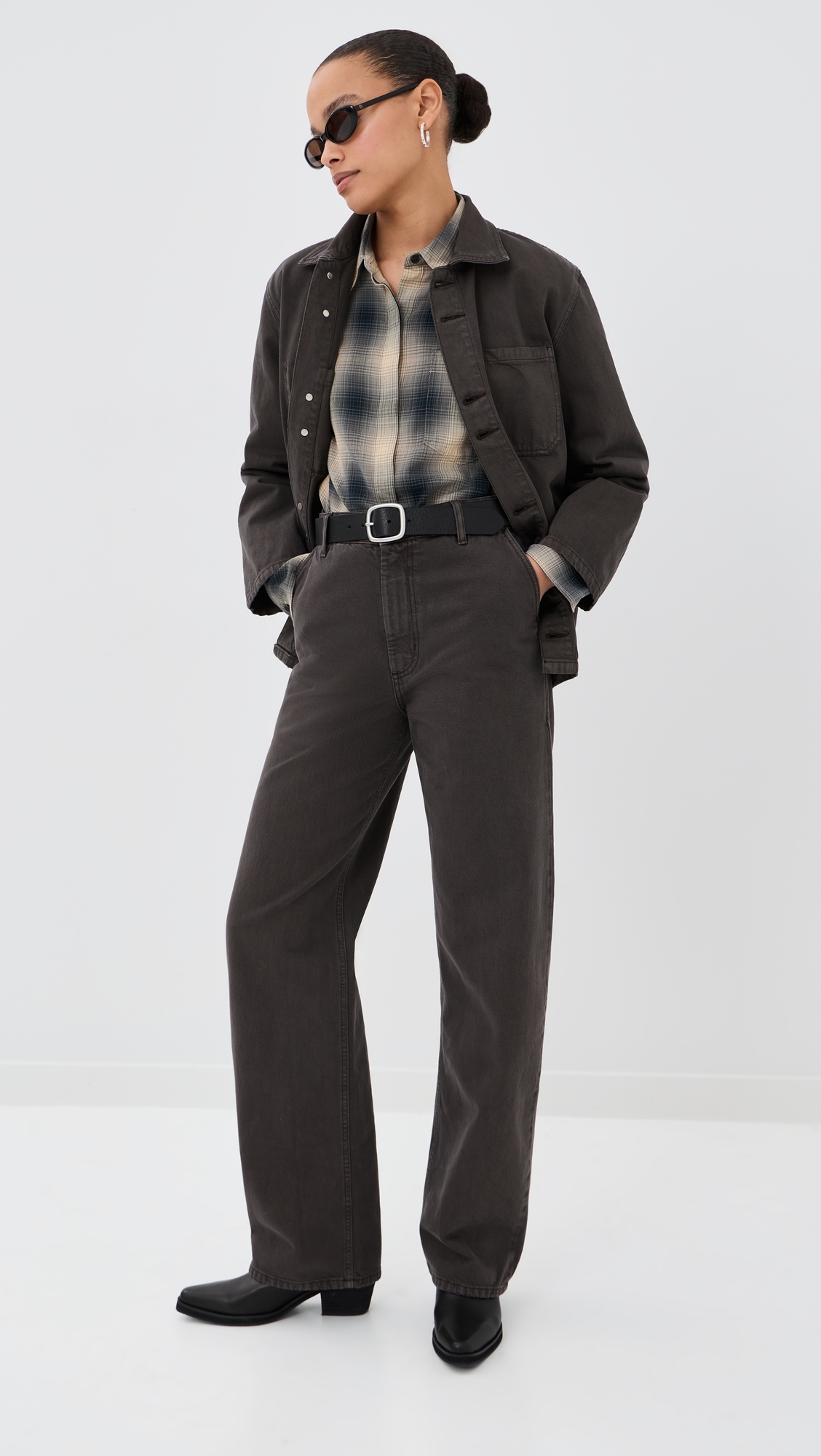 Column Leg Jeans Truffle