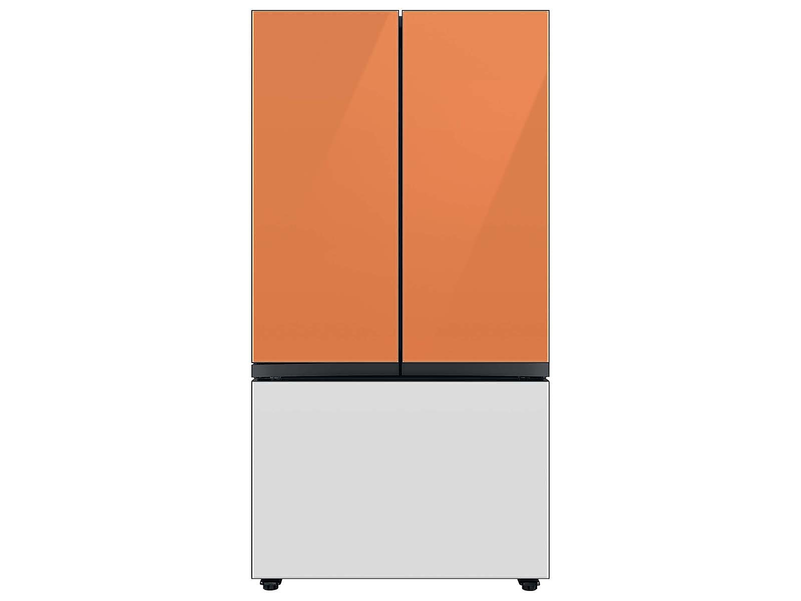 Bespoke 3-Door French Door Refrigerator Panel in White Glass - Bottom Panel(RA-F36DB312/AA)