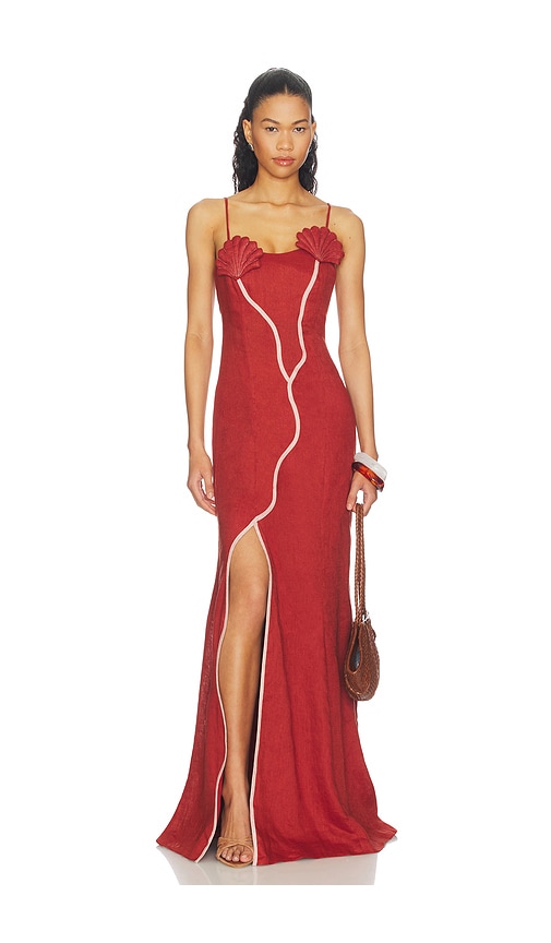 AZULU Antonia Dress in Burnt Orange. - S also in XS