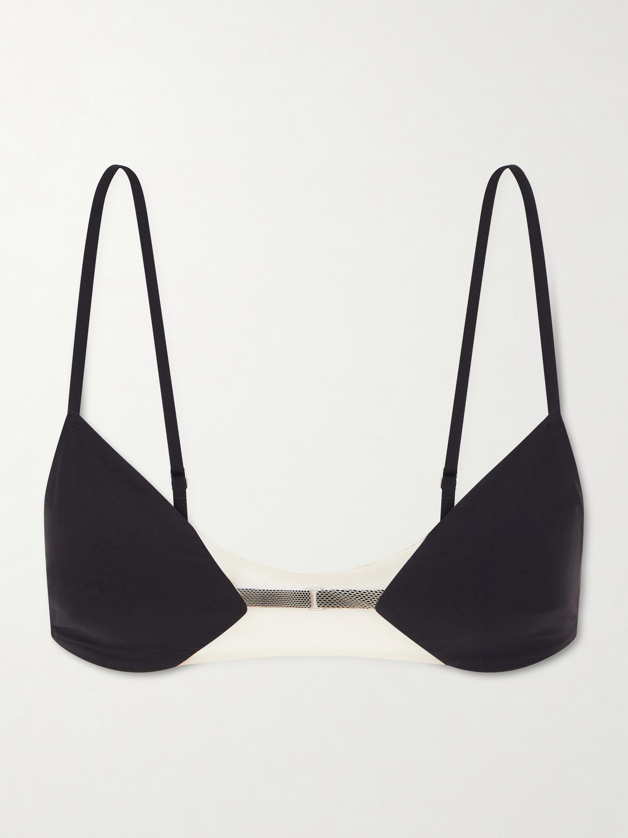 Tulle-trimmed Bra - Multi
