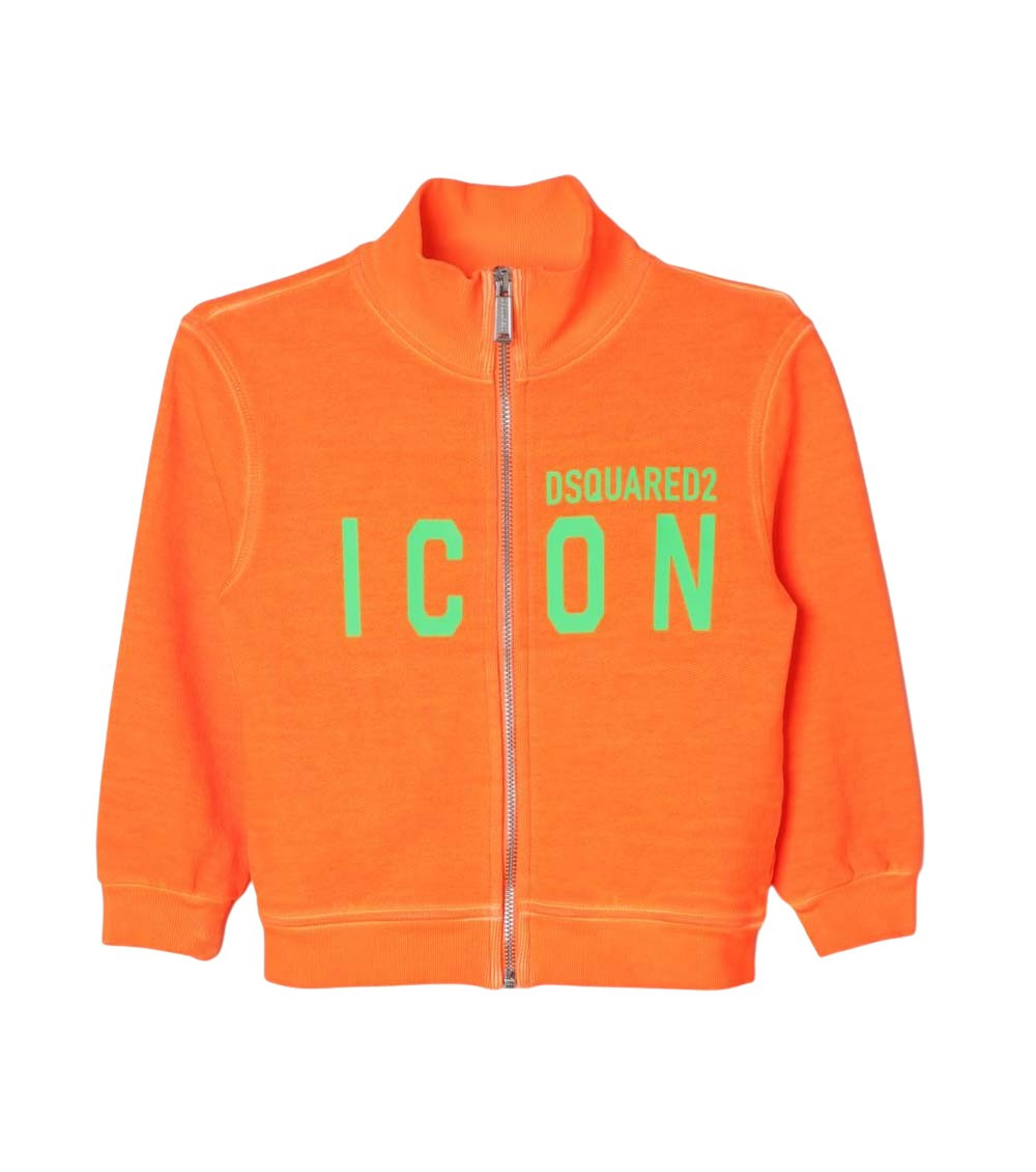 Boy Orange Graphic Jacket