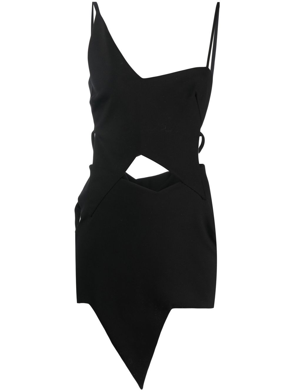 Astra asymmetric minidress - Black