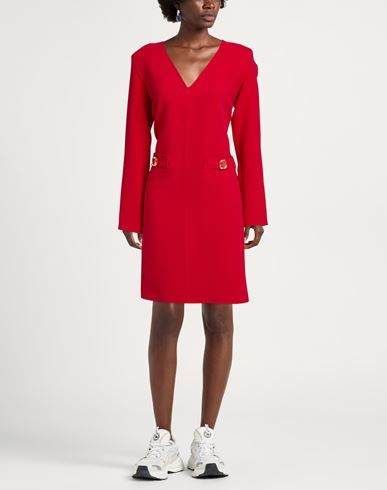 Gm Woman Mini dress Red Size 10 Polyester, Viscose, Elastane