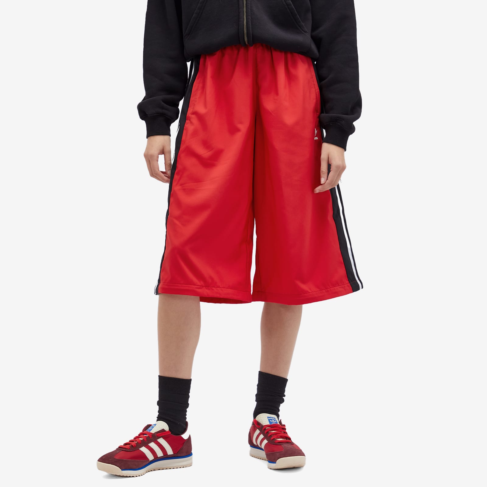 Women's Rasant Oversized Zip Off Track Pants in Collegiate Red