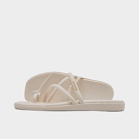Women's Miami Metallic Toe Loop Sandals in Cocoa Cream