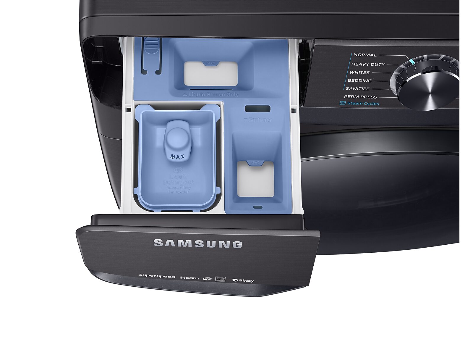 5.0 cu. ft. Smart Front Load Washer with Super Speed in Black Stainless Steel(WF50R8500AV/US)