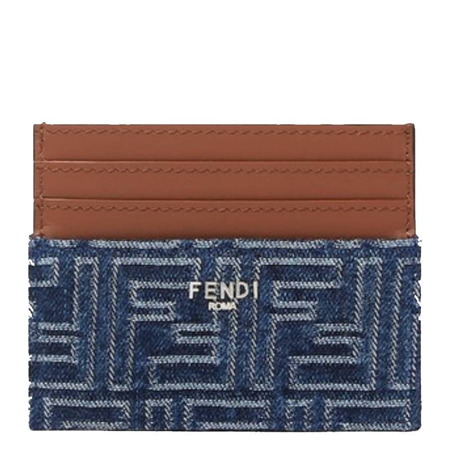 FF Jacquard Denim Card Holder
