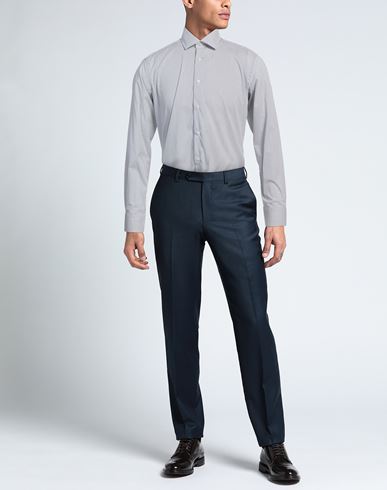 Man Shirt Navy Size 15 ½ Cotton, Polyamide, Elastane