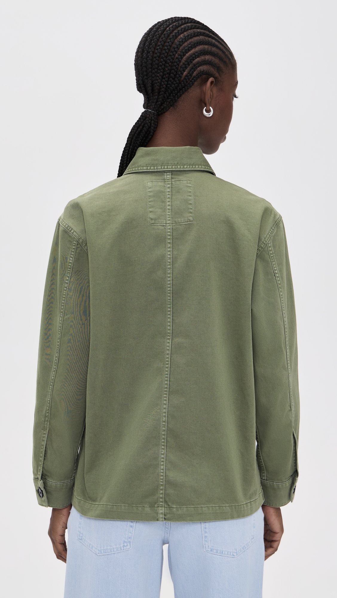 Classic Barn Jacket In Cotton Twill Faded Ivy