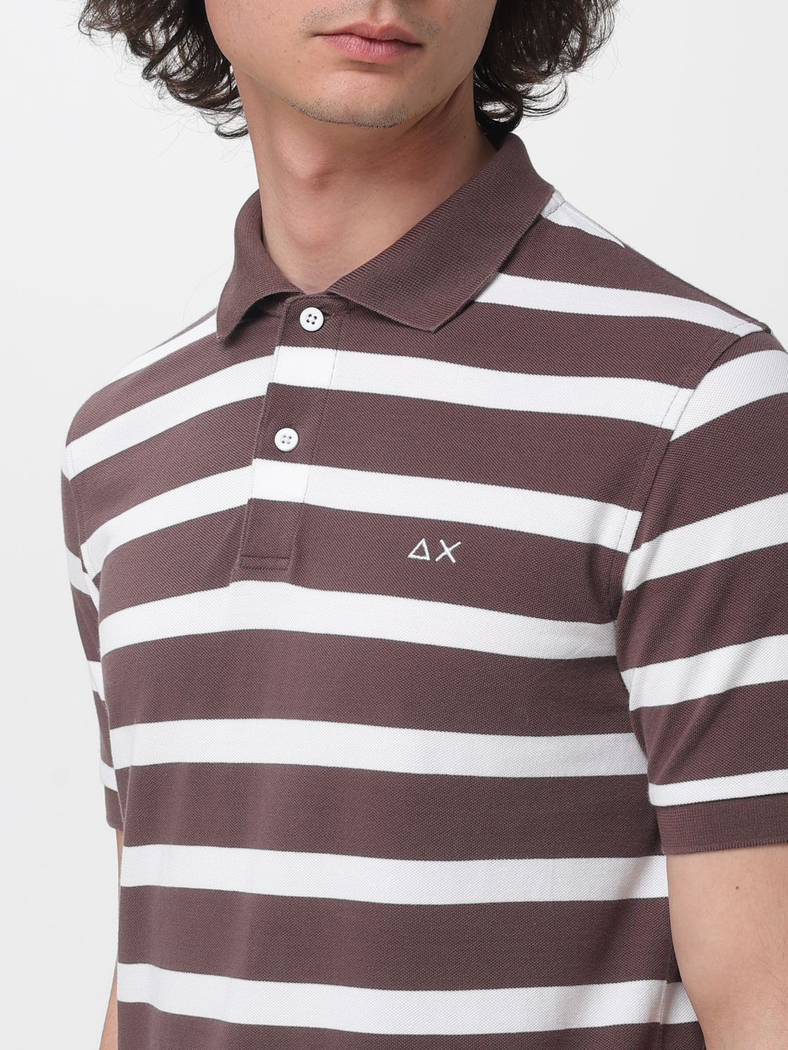 Polo Shirt Men color Brown
