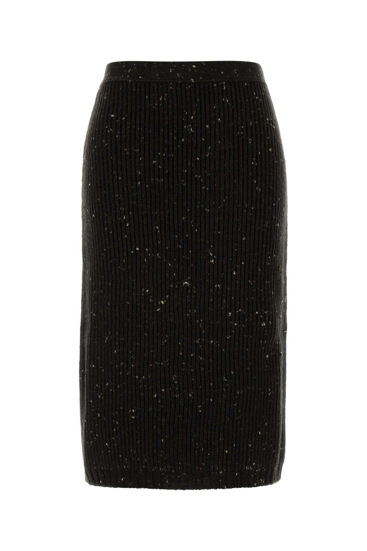 Wool Skirt — Brown