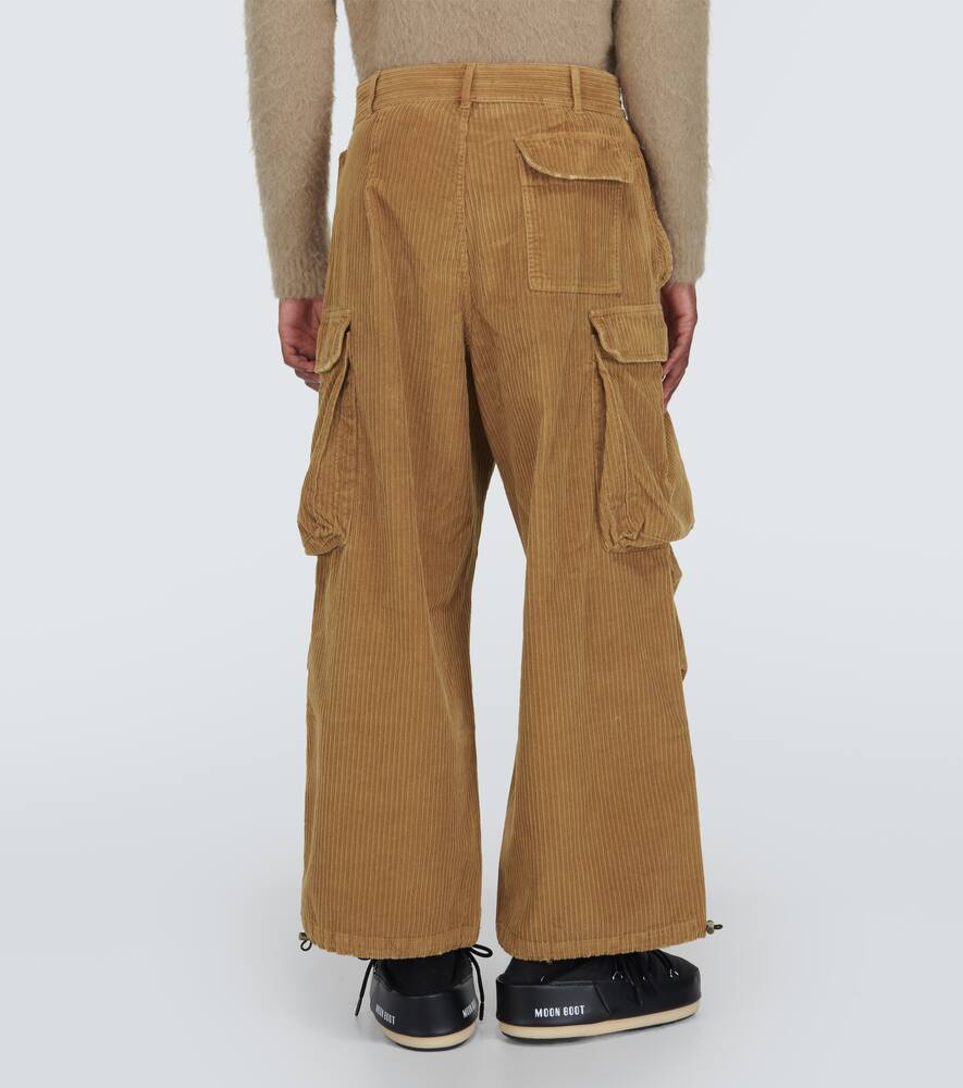 Velvet corduroy cargo pants