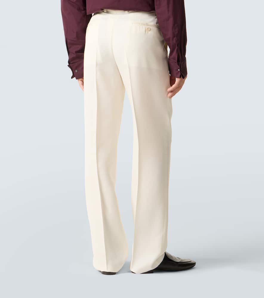 High-rise slim pants