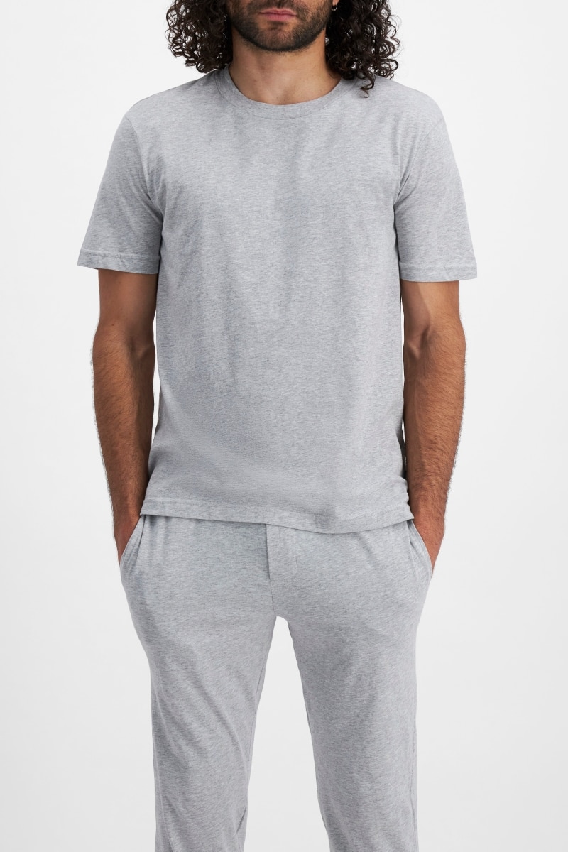 Cotton Sleep Tee in New Grey Marle