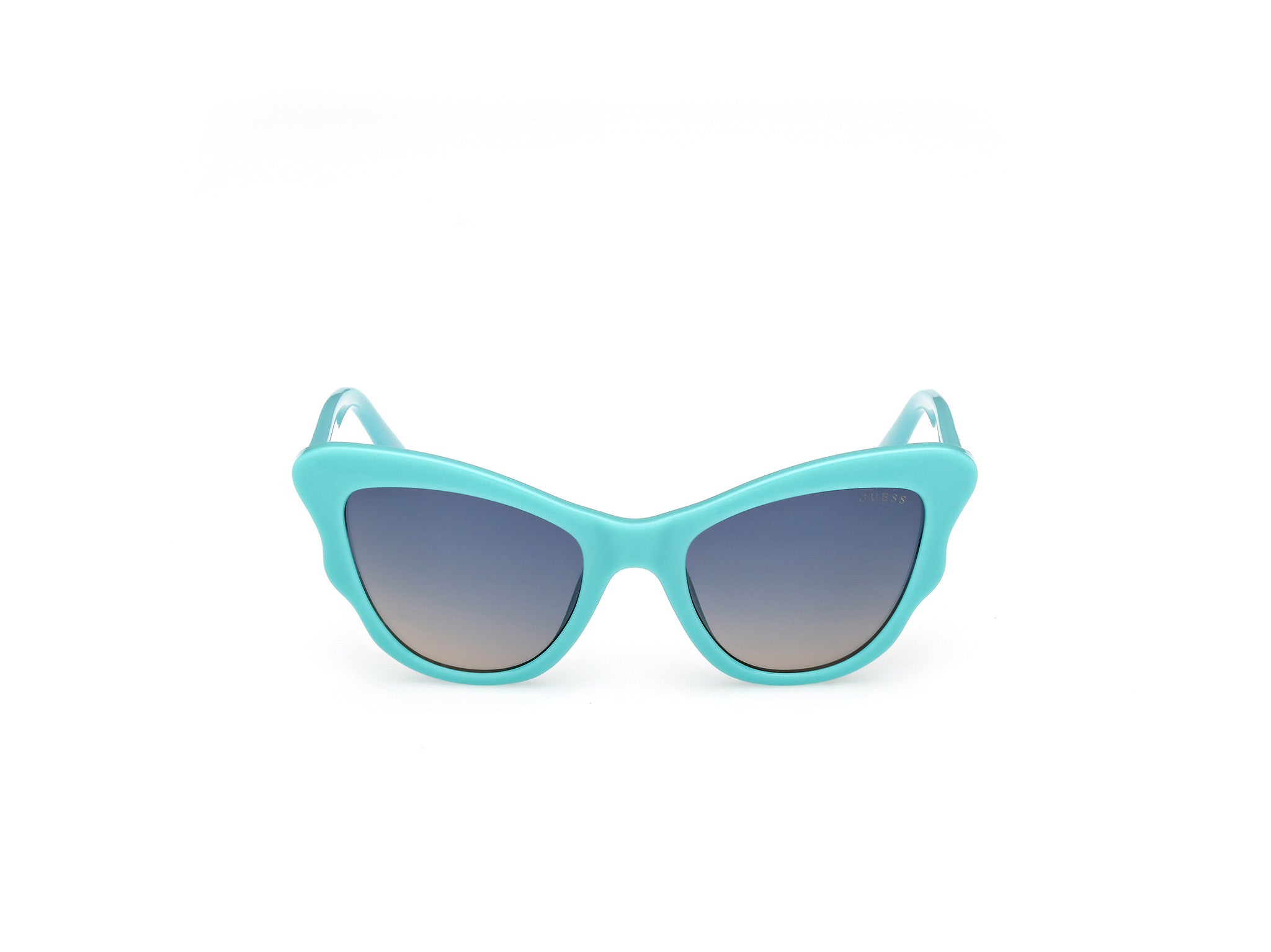 Guess Unisex Guess GU00228 87W Gafas de sol Inyectado Turquesa Azul Cat Eye Norma