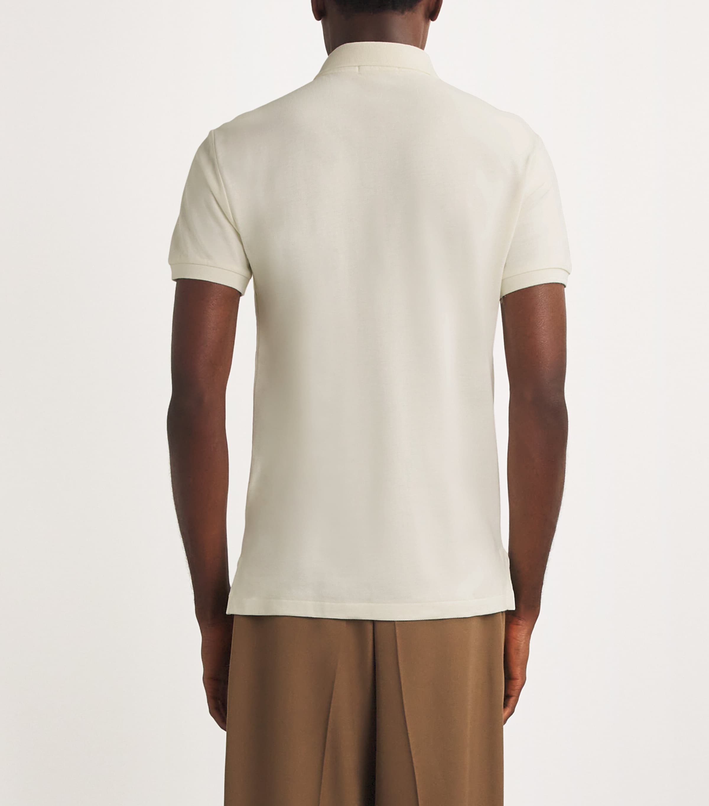 Cotton Mesh Slim-Fit Polo Shirt