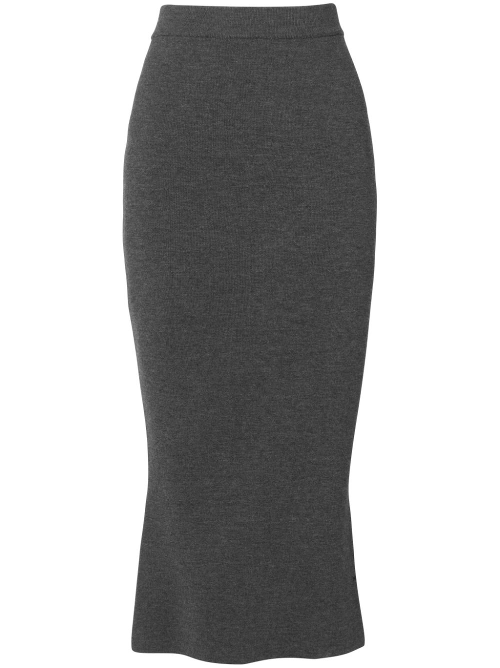 Knitted mermaid midi skirt - Grey
