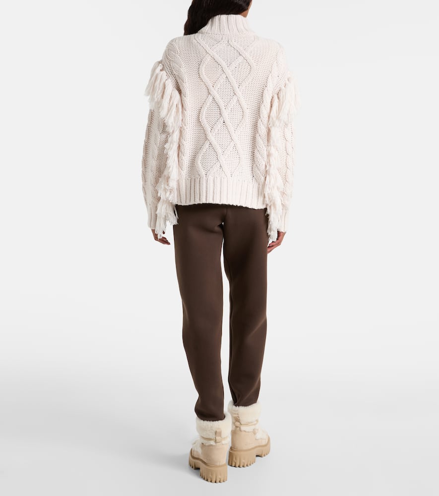 Turtleneck wool-blend sweater