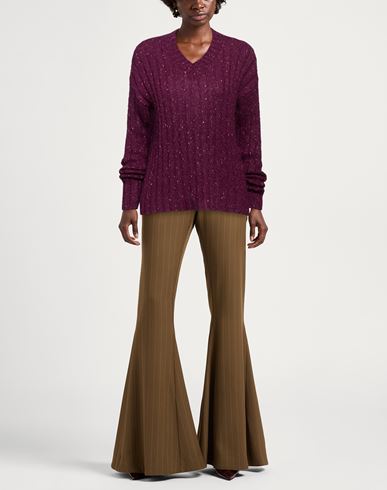 Woman Sweater Plum Size L Acrylic, Polyamide, Mohair wool, Polyester