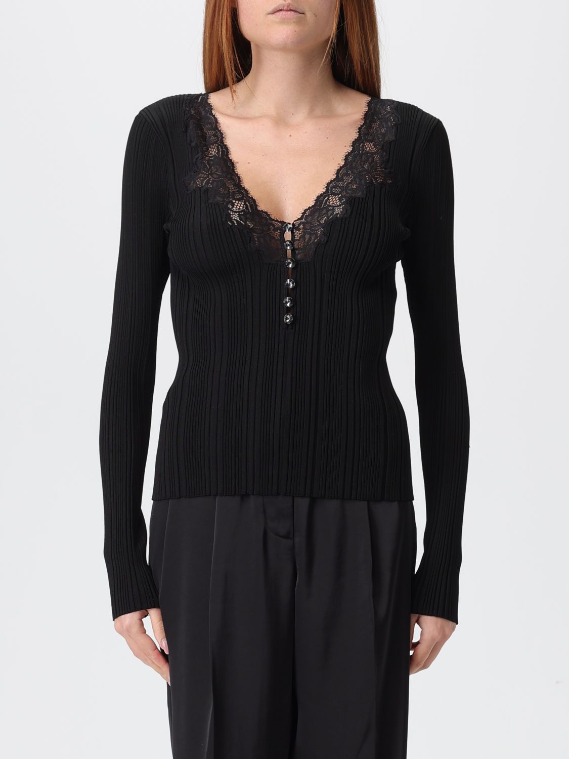 Top Woman color Black