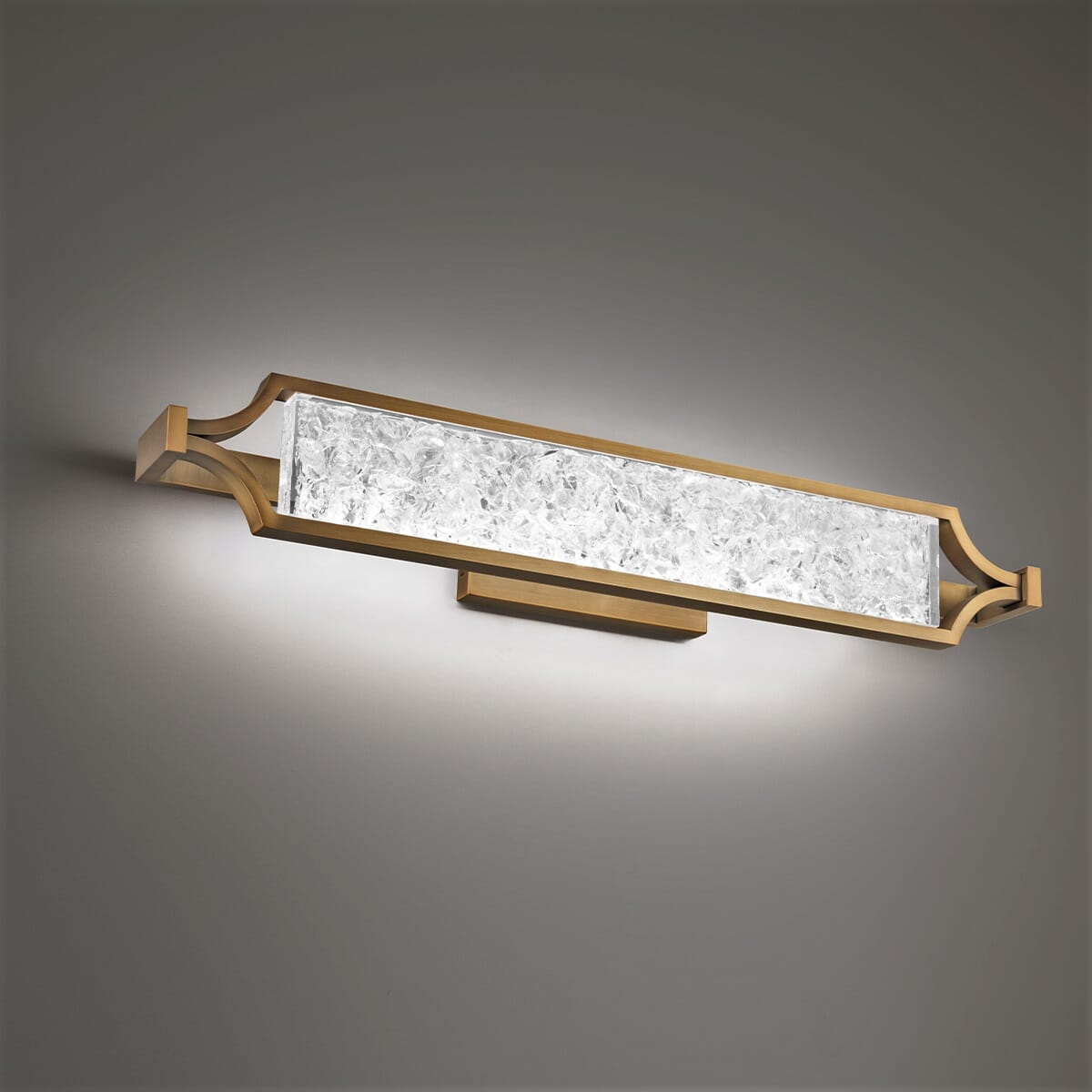 Modern Forms Emblem Bathroom Vanity Light in Aged Bra