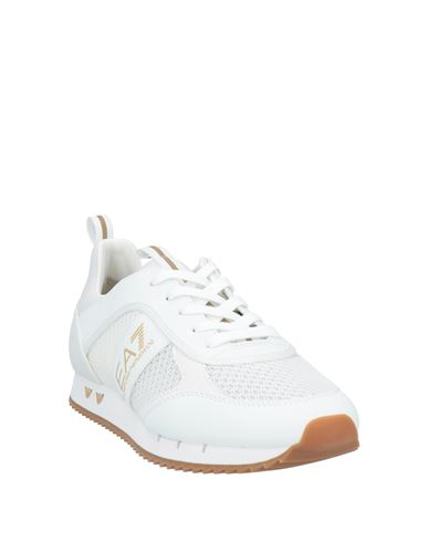 Man Sneakers White Size 10.5 Polyester, Elastane, Polyurethane coated, Thermoplastic polyurethane