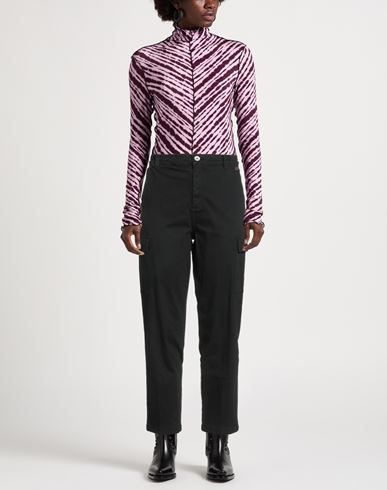 Woman Pants Black Size M Cotton, Elastane