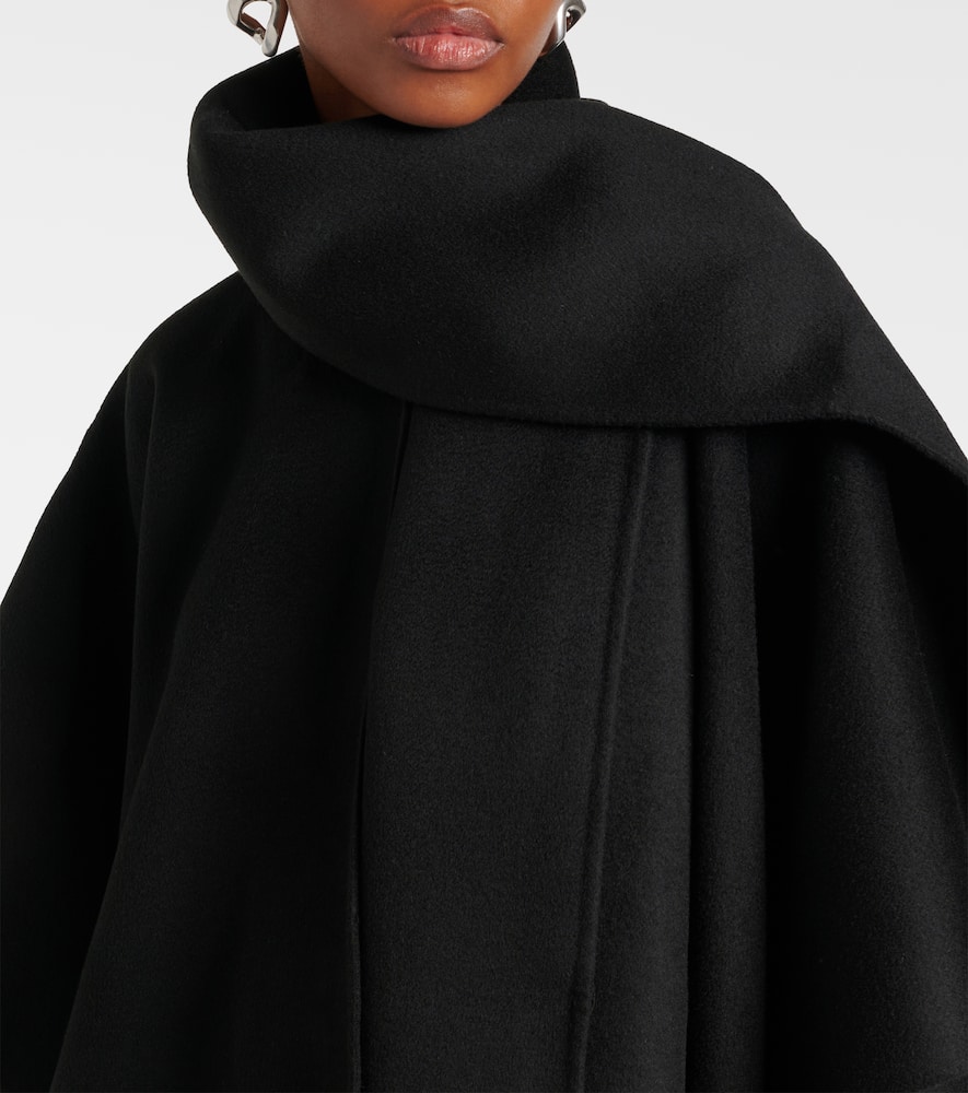 Doublé scarf-detail wool coat