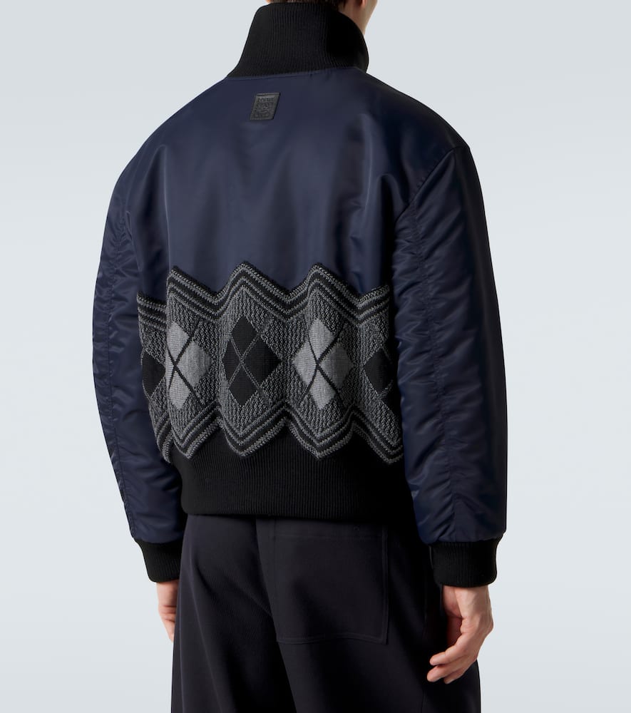 Argyle technical twill jacket