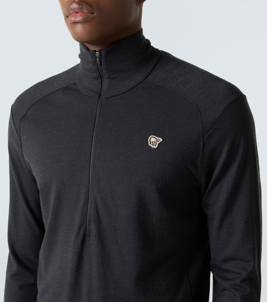 Norrøna Femund wool half-zip ski top