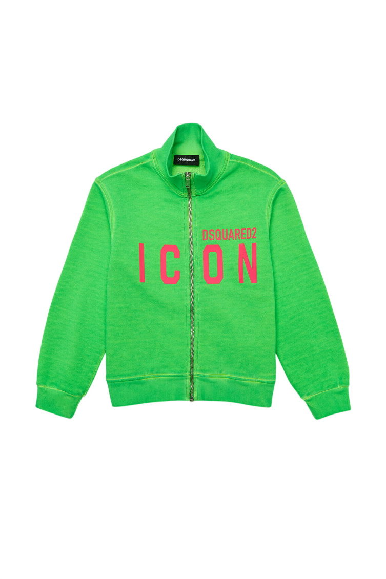 Boys Green Graphic Jacket