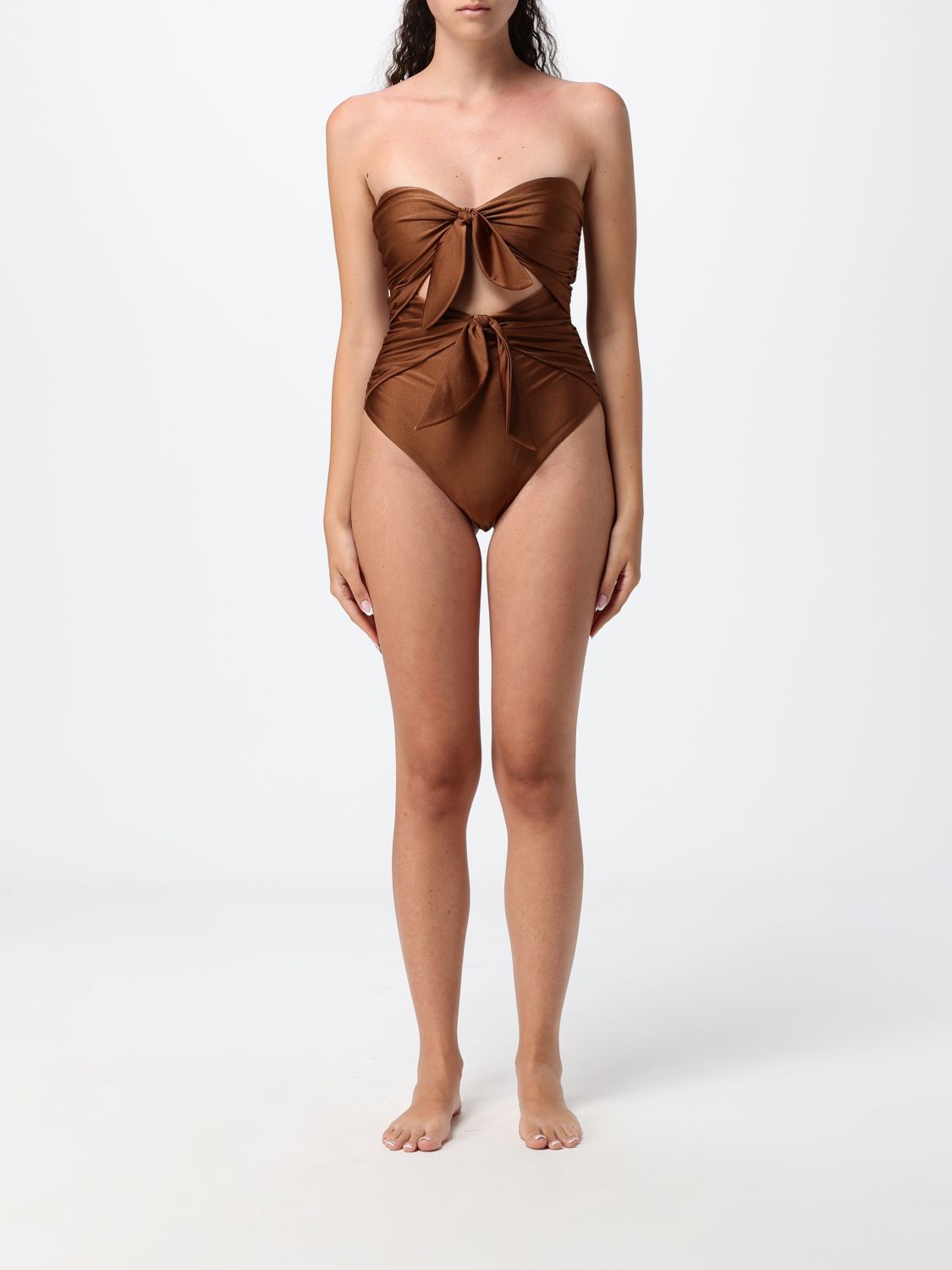 Swimsuit Woman color Walnut
